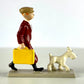 Pixi Mini Serie Set 2106 "Tintin & Snowy Broken Ear" 1995 Metal Figurine RARE