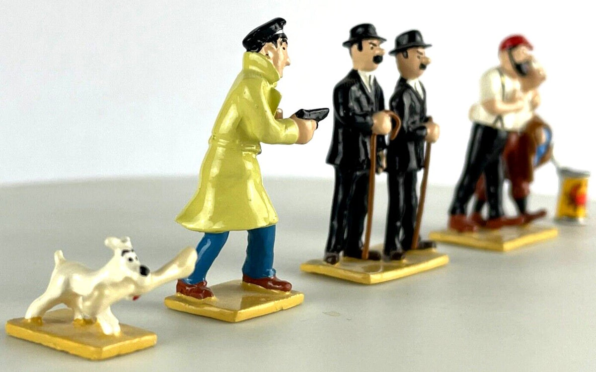 Pixi Mini Serie Tintin Set 46239 "Crabe Pinces D' Or" 2009 5x Metal Figurines RARE