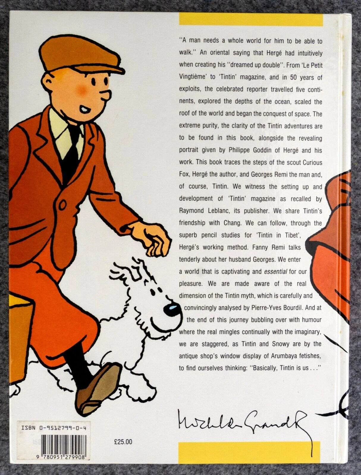 Hergé and Tintin, Reporter Sundancer 1986 1st UK Edition Hardback book by Goddin EO