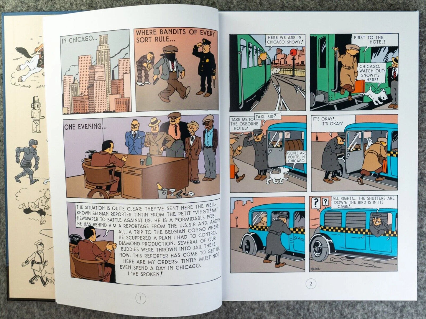 Tintin in America B&W Colorised Version 3 - 2020 HB by Editions Moulinsart