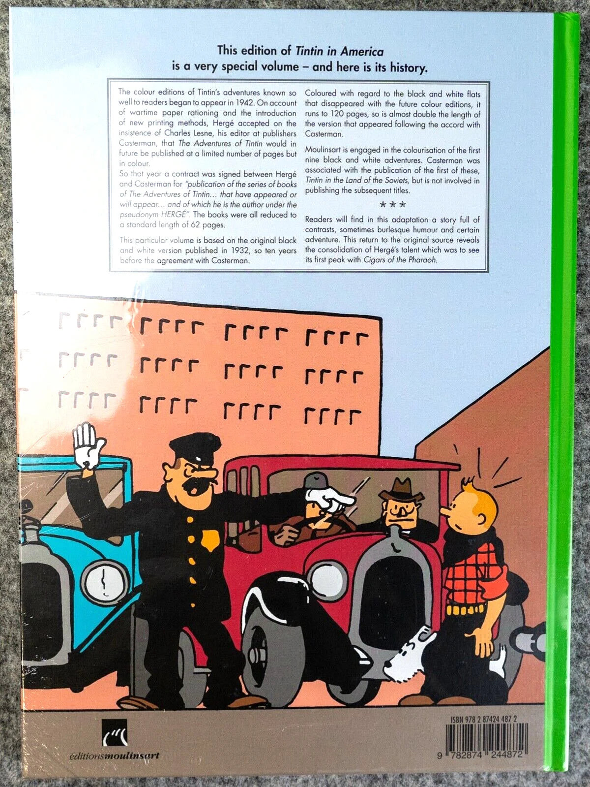 Tintin in America B&W Colorised Version 3 - 2020 HB by Editions Moulinsart