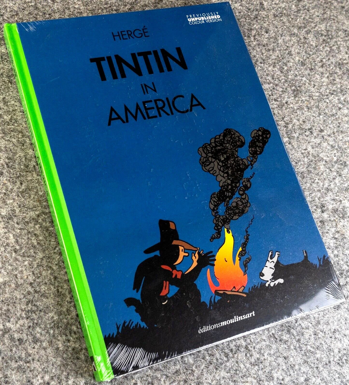 Tintin in America B&W Colorised Version 3 - 2020 HB by Editions Moulinsart