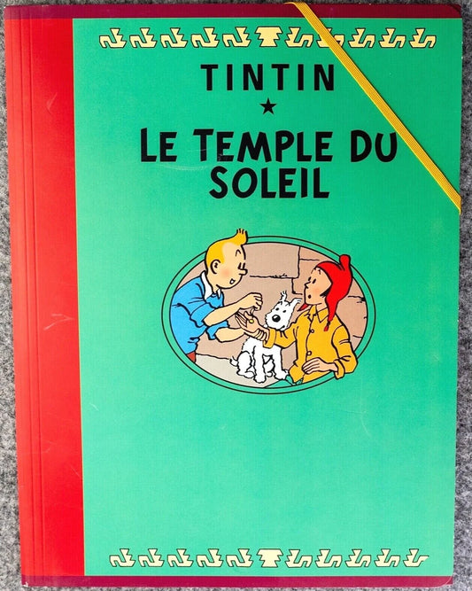 Moulinsart Tintin Green Folder - Prisoners of the Sun 1996 Edition