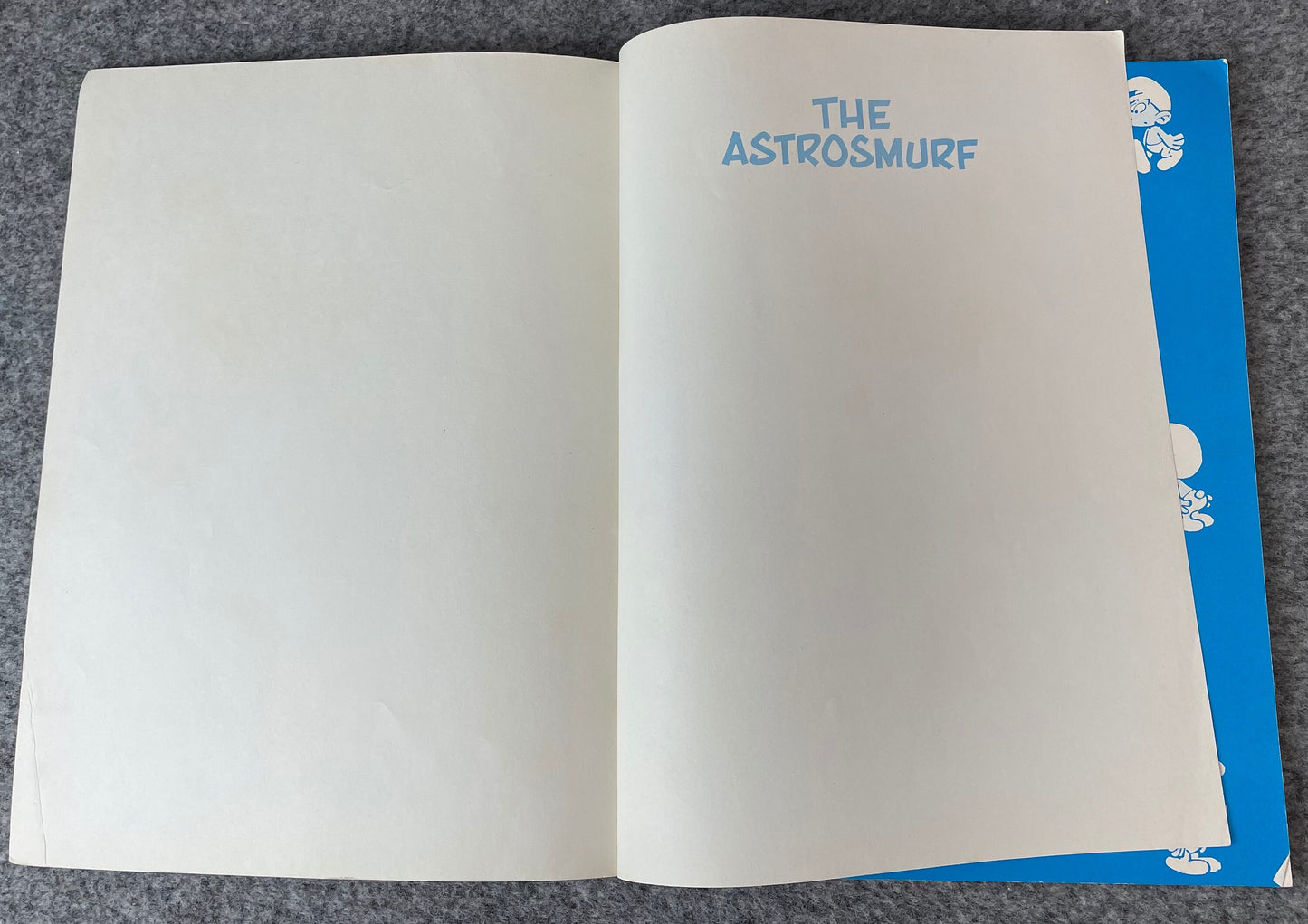 The AstroSmurf: Stories of the Smurfs Comic Book 1979 Hodder 1st Edition PB Peyo