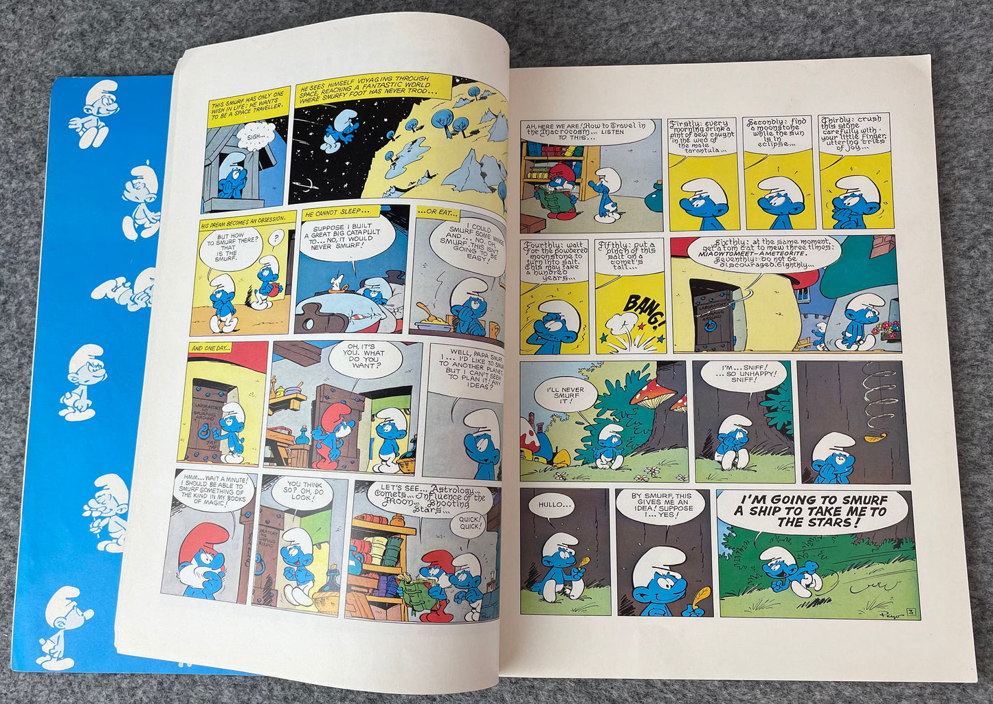 The AstroSmurf: Stories of the Smurfs Comic Book 1979 Hodder 1st Edition PB Peyo