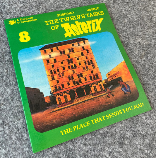 12 Tasks of Asterix Volume 8 The Place that Sends you Mad - Vintage Hodder 1970s Paperback UK Edition