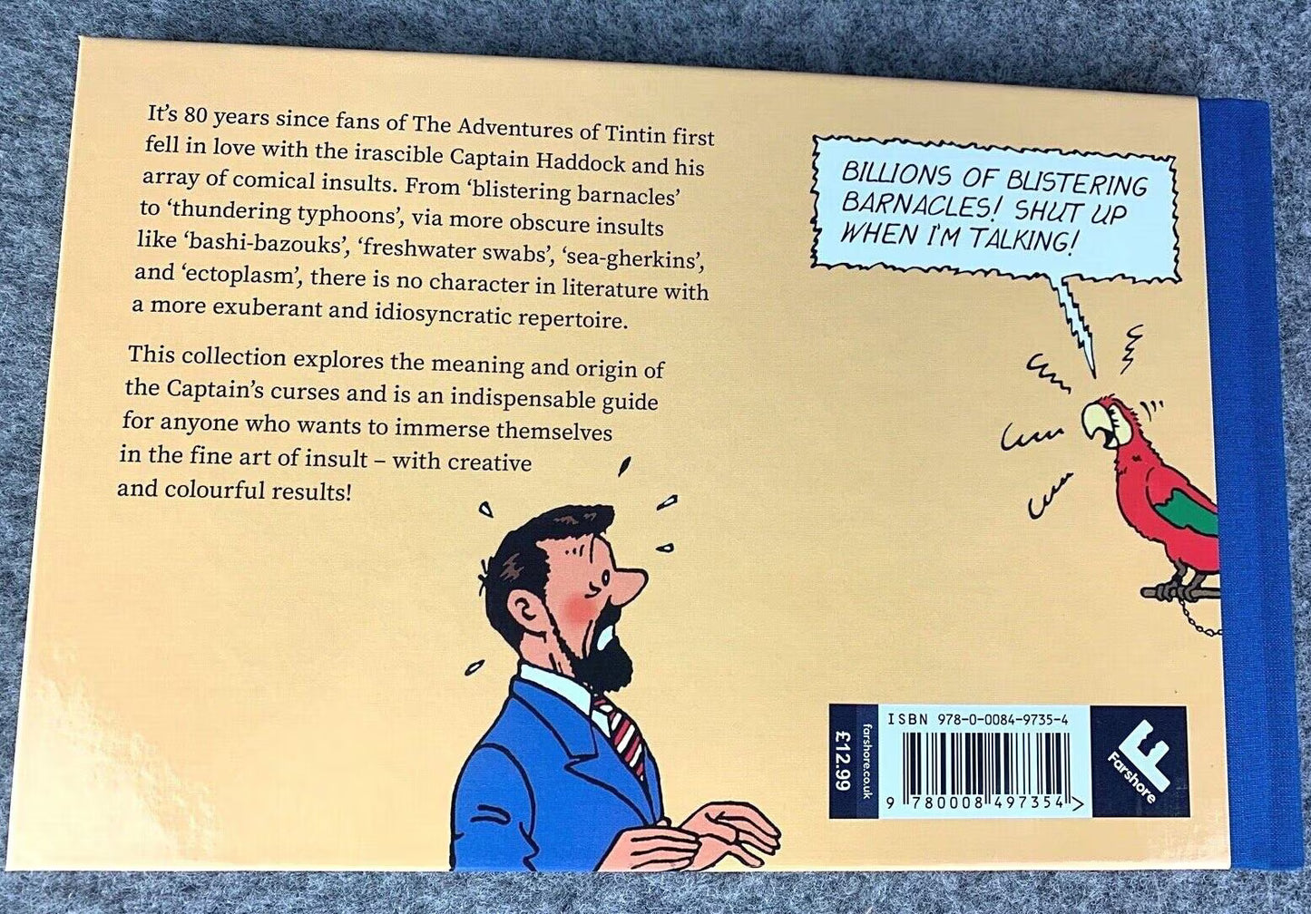 Blistering Barnacles: The rants of Haddock by Algoud 2021 1st Edition Tintin book Herge EO