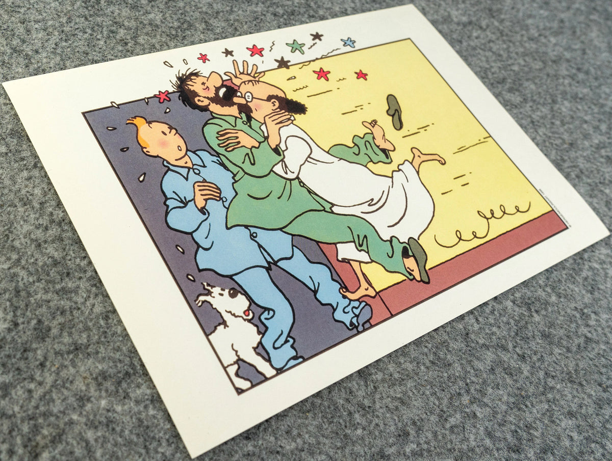 Moulinsart Tintin Professor Calculus Slipping Ltd Print - 2019 Herge ex-libris