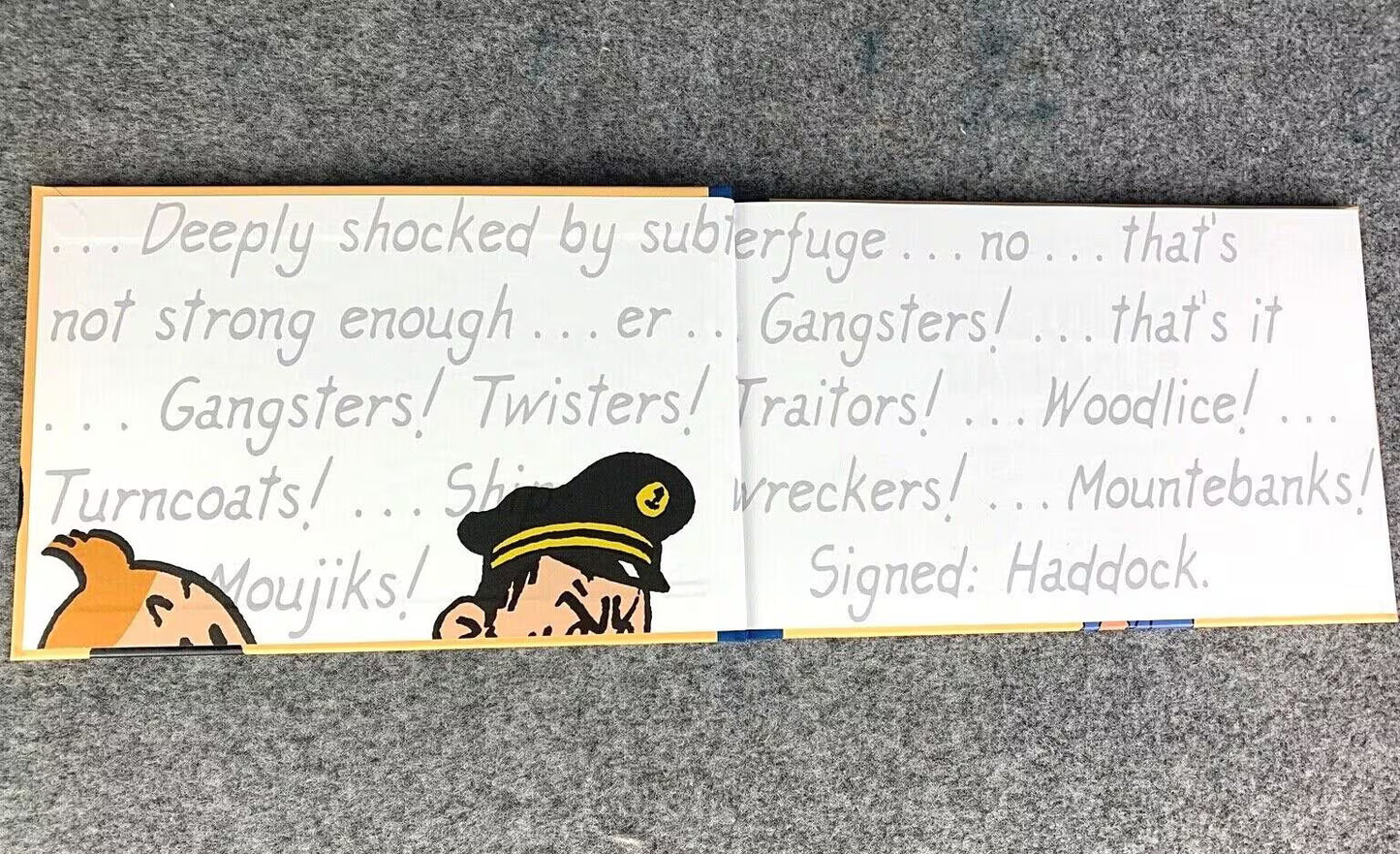 Blistering Barnacles: The rants of Haddock by Algoud 2021 1st Edition Tintin book Herge EO