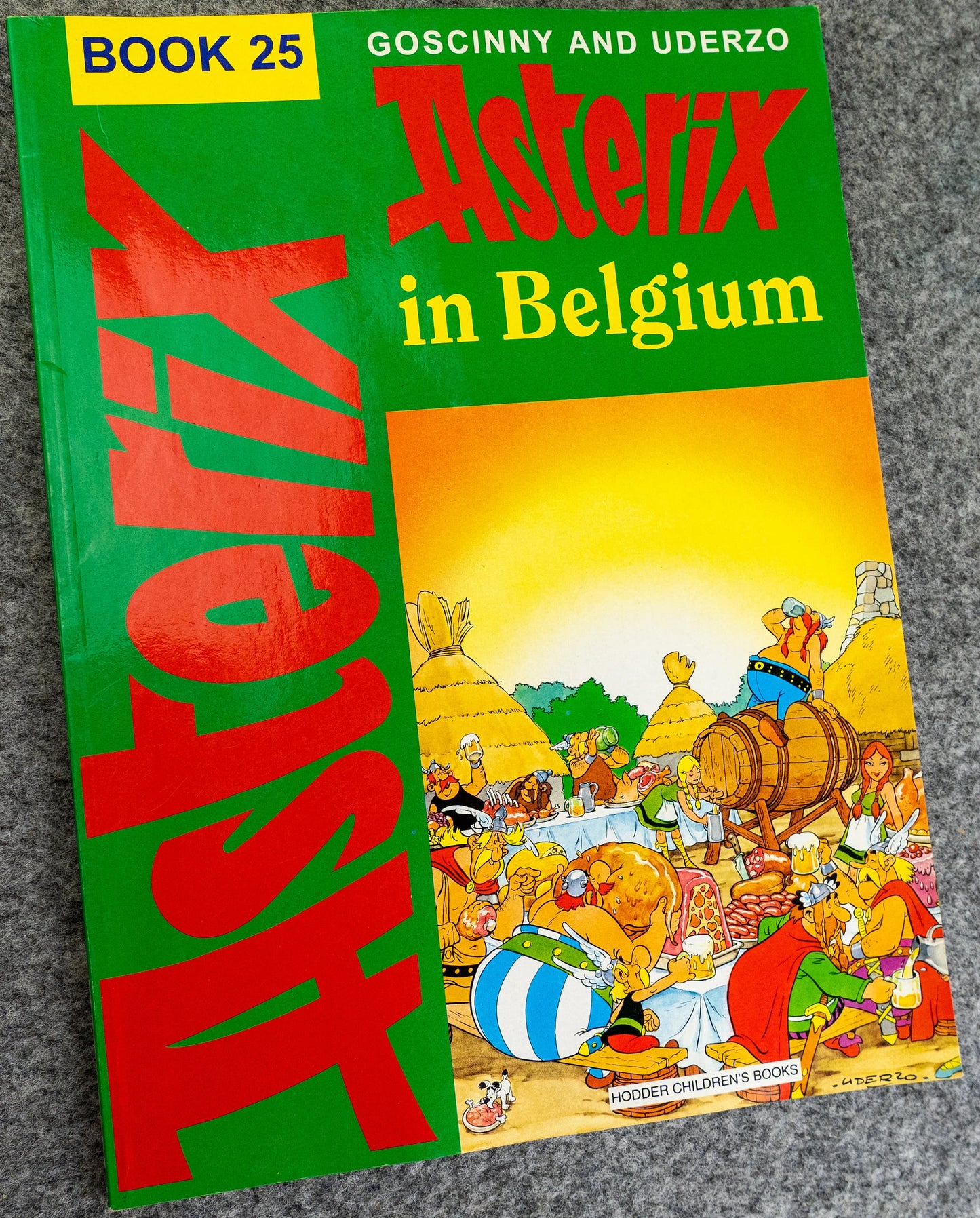 Asterix in Belgium - Paperback Hodder & Dargaud 1990s UK Edition