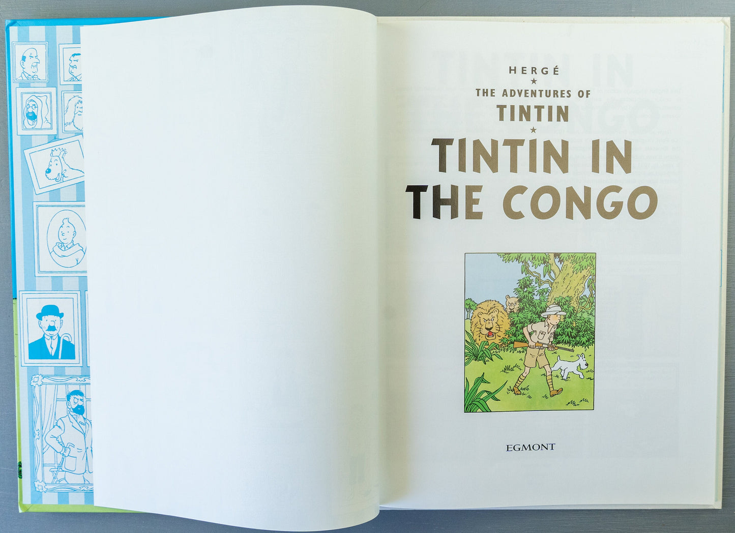 Tintin in the Congo: Egmont 2005 1st UK Edition Hardback Rare book by Herge EO
