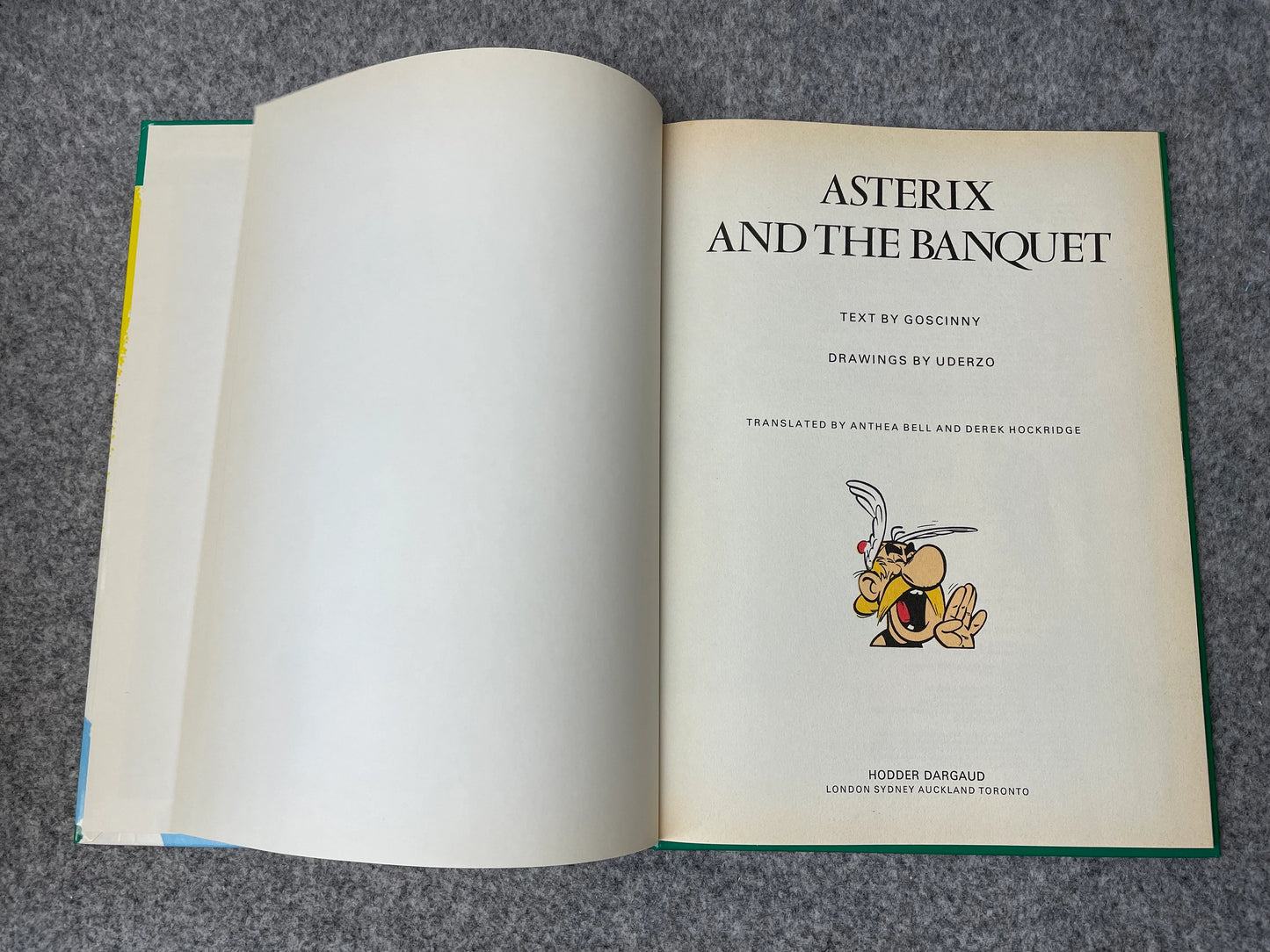 Asterix & The Banquet 1979 Hodder/Stoughton 2nd UK Edition Rare HB Book EO Uderzo