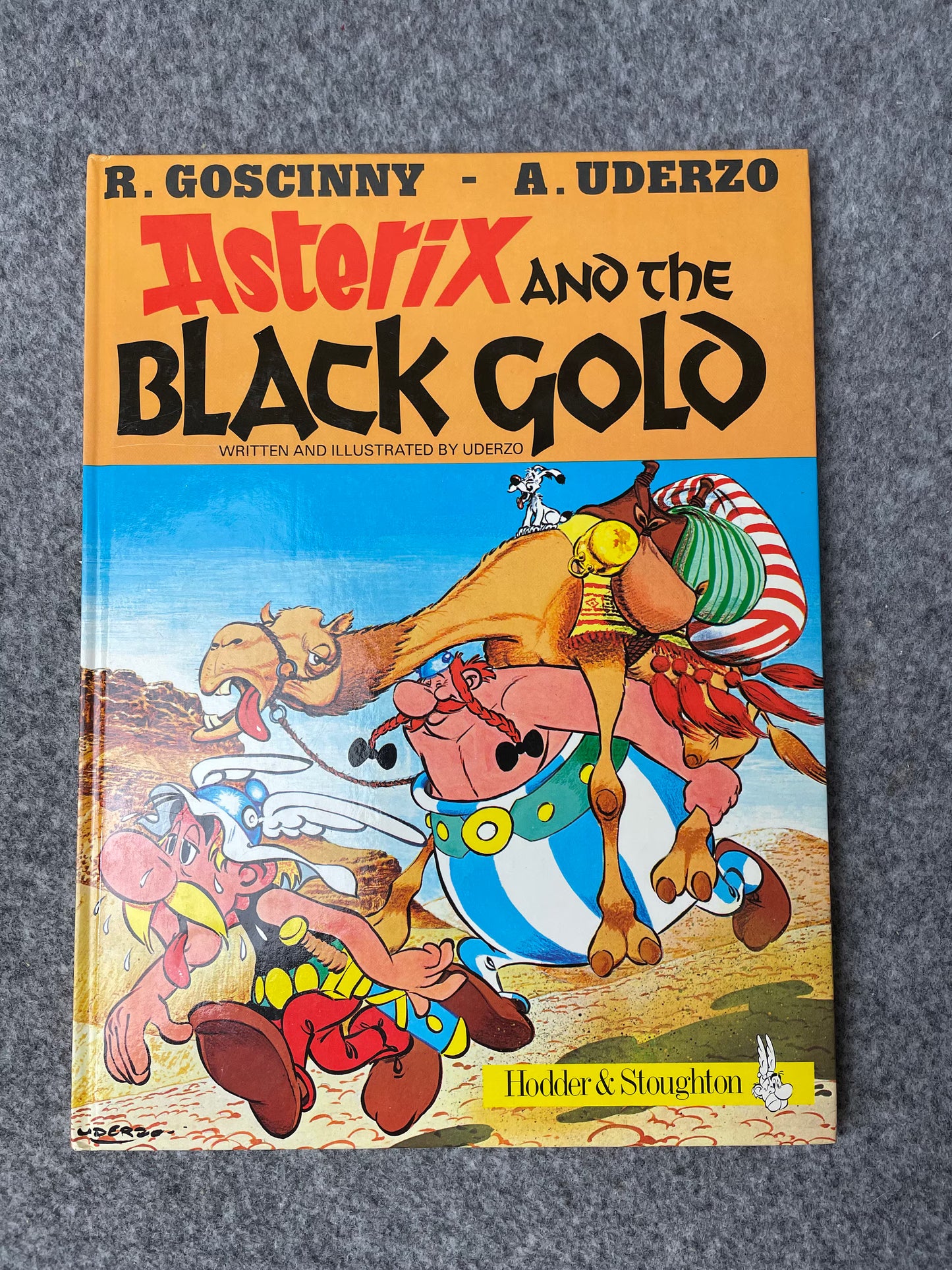 Asterix & The Black Gold 1982 Hodder/Stoughton 2nd UK Edition Rare HB Comic Book Uderzo