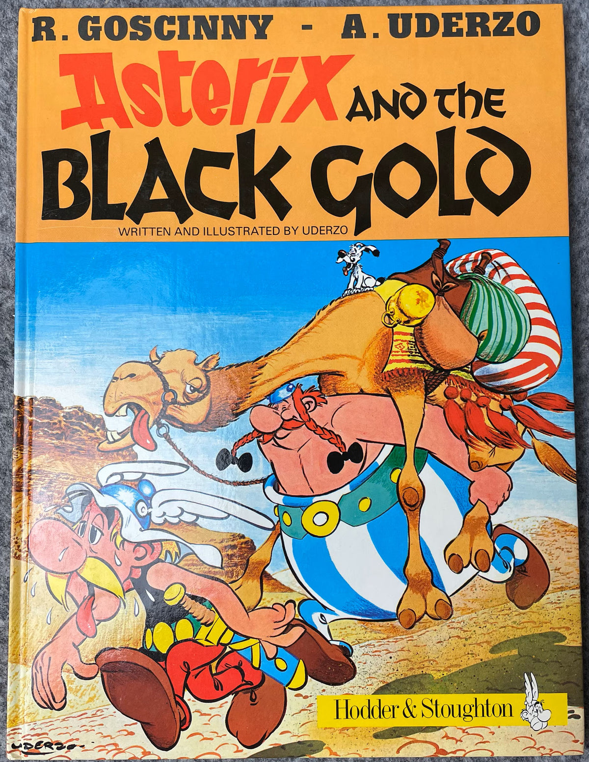 Asterix & The Black Gold 1982 Hodder/Stoughton 2nd UK Edition Rare HB Comic Book Uderzo