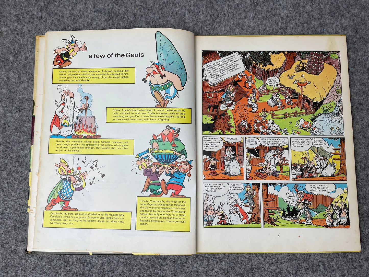 Asterix & The Goths 1975 Brockhampton 2nd UK Edition Rare HB Comic Book Uderzo