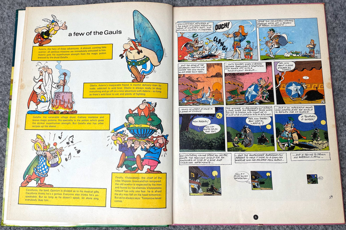 Asterix & Chieftains Shield 1978 Hodder/Stoughton 2nd UK Edition Rare HB Comic Book Uderzo