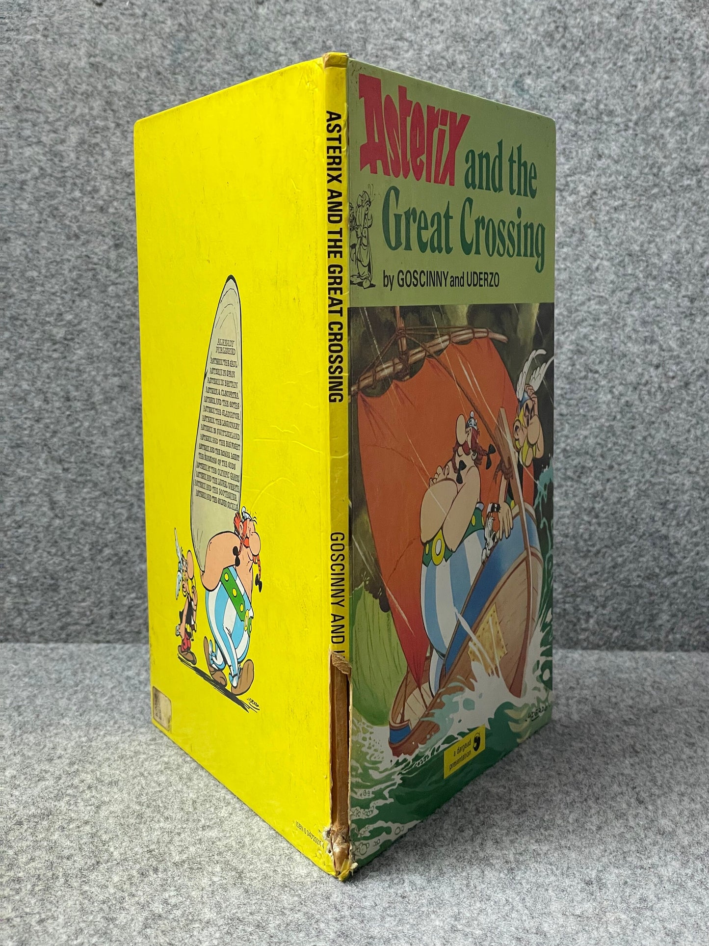 Asterix & The Great Crossing 1976 Hodder/Stoughton 2nd UK Edition Rare HB Comic Book Uderzo