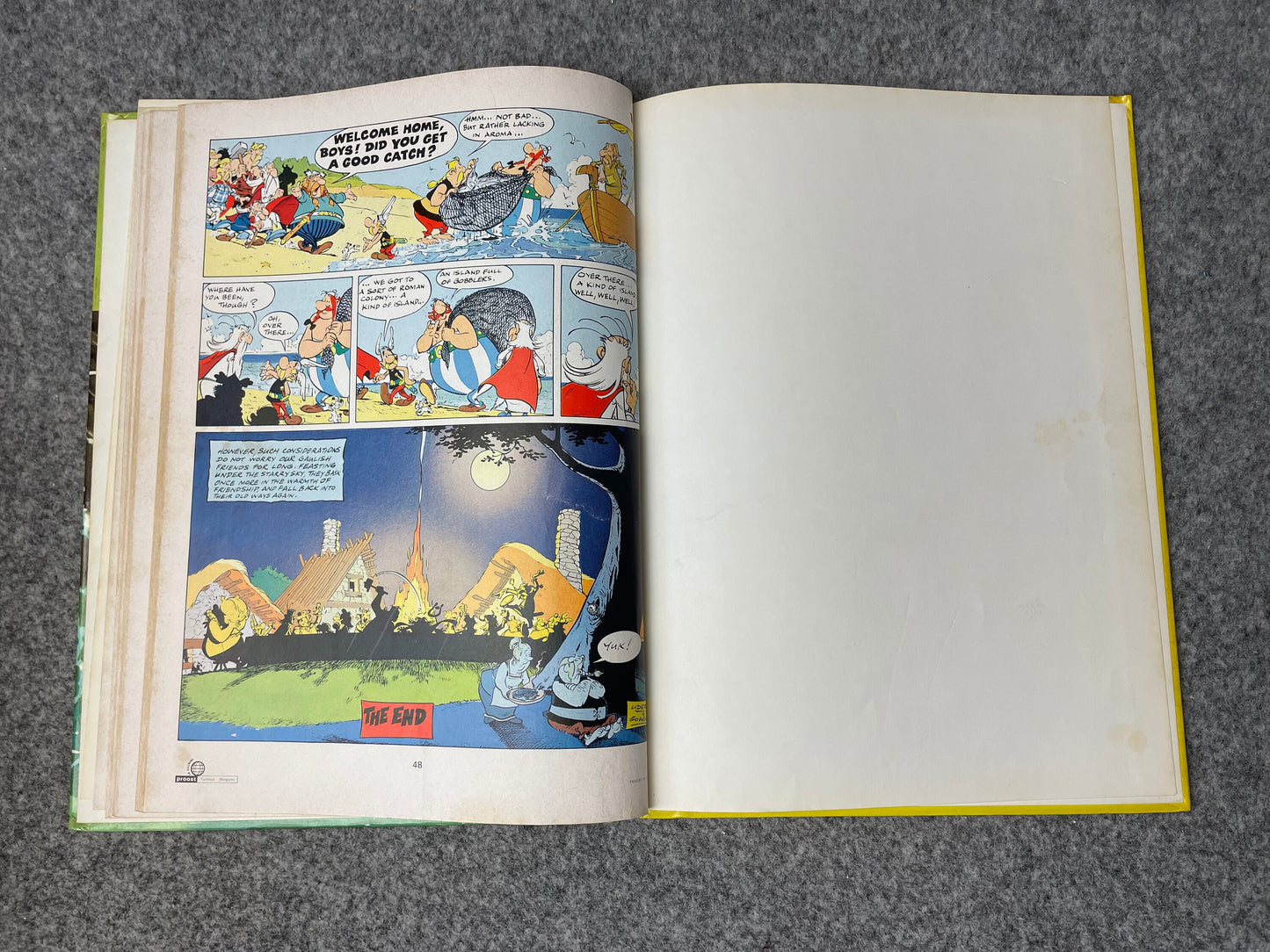 Asterix & The Great Crossing 1976 Hodder/Stoughton 2nd UK Edition Rare HB Comic Book Uderzo