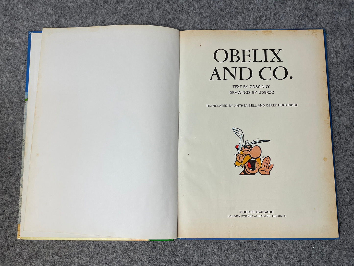 Asterix Obelix & Co 1979 Hodder/Stoughton 2nd UK Edition Rare HB Comic Book Uderzo