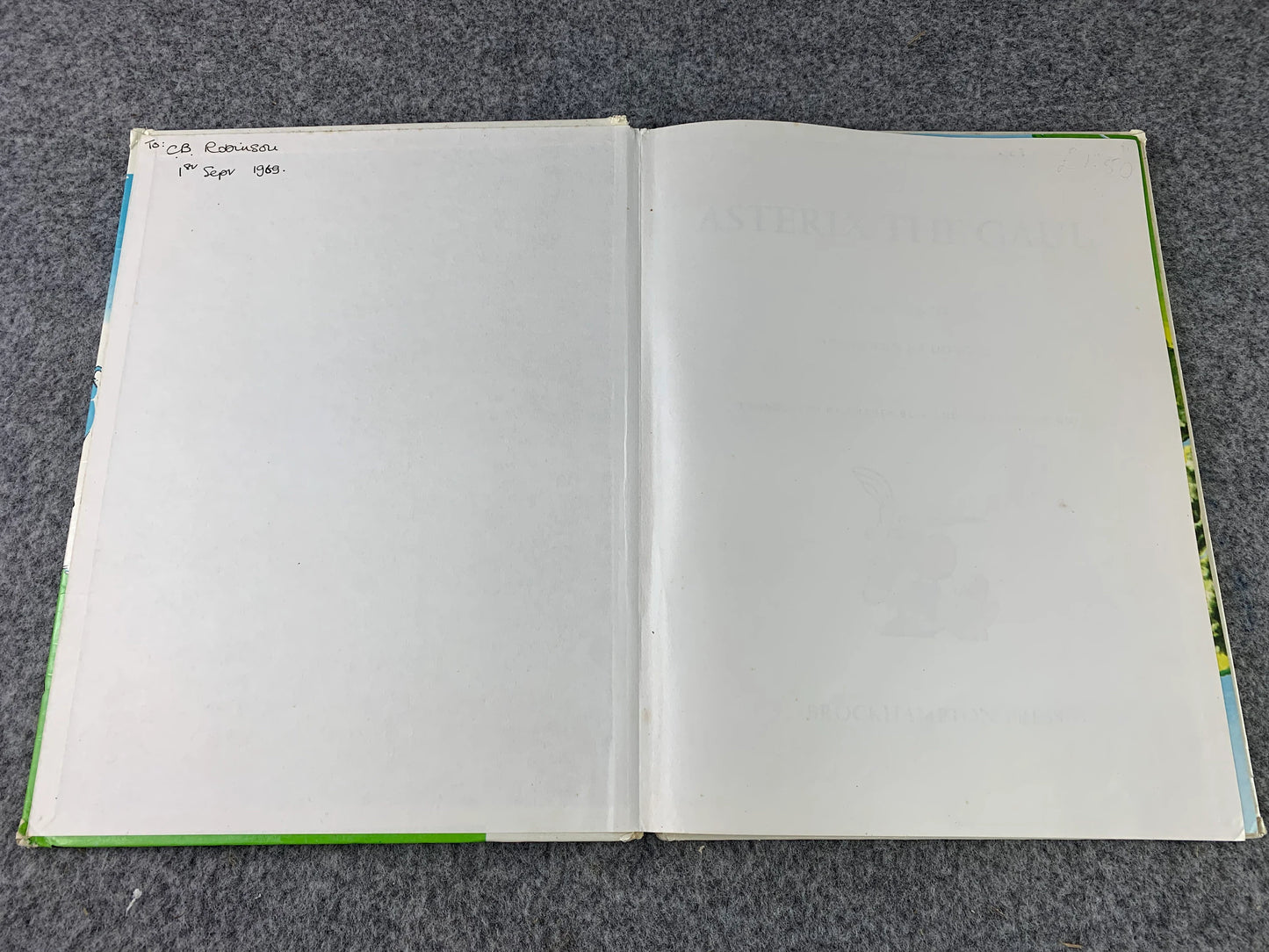 Asterix & The Gaul 1969 Brockhampton 2nd UK Edition Rare HB Comic Book Uderzo