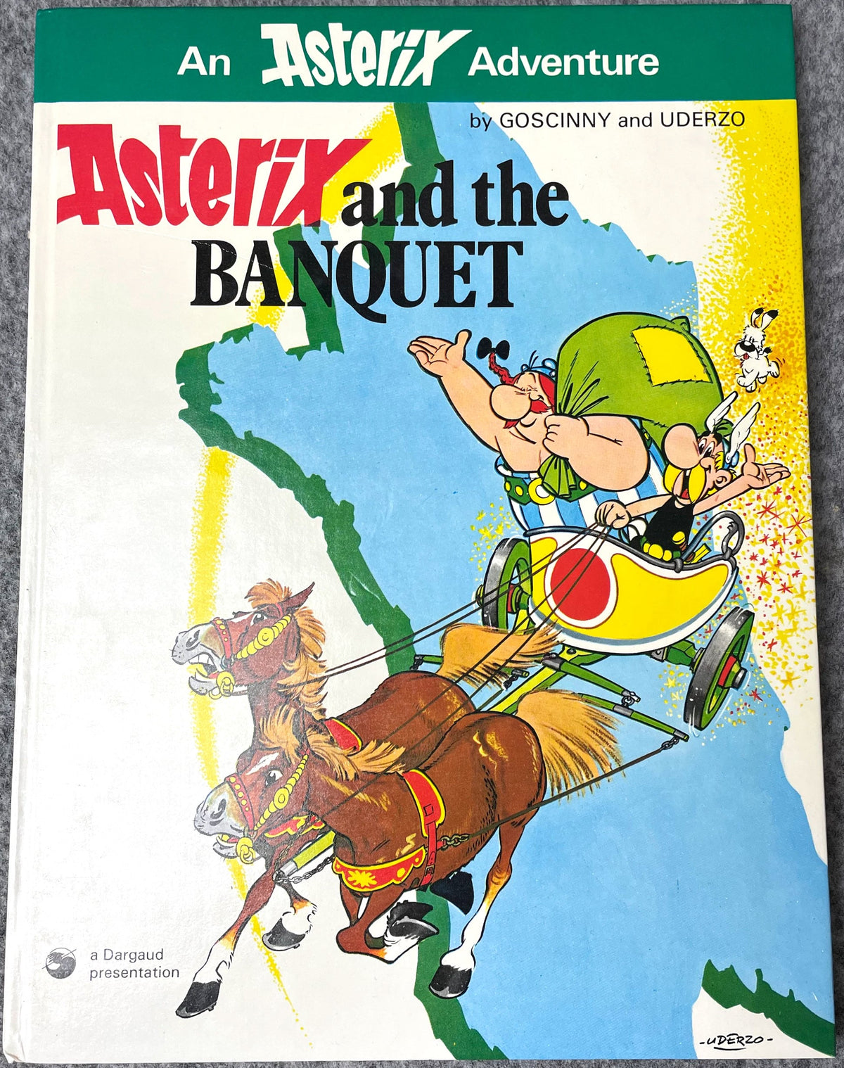 Asterix & The Banquet 1979 Hodder/Stoughton 2nd UK Edition Rare HB Book EO Uderzo