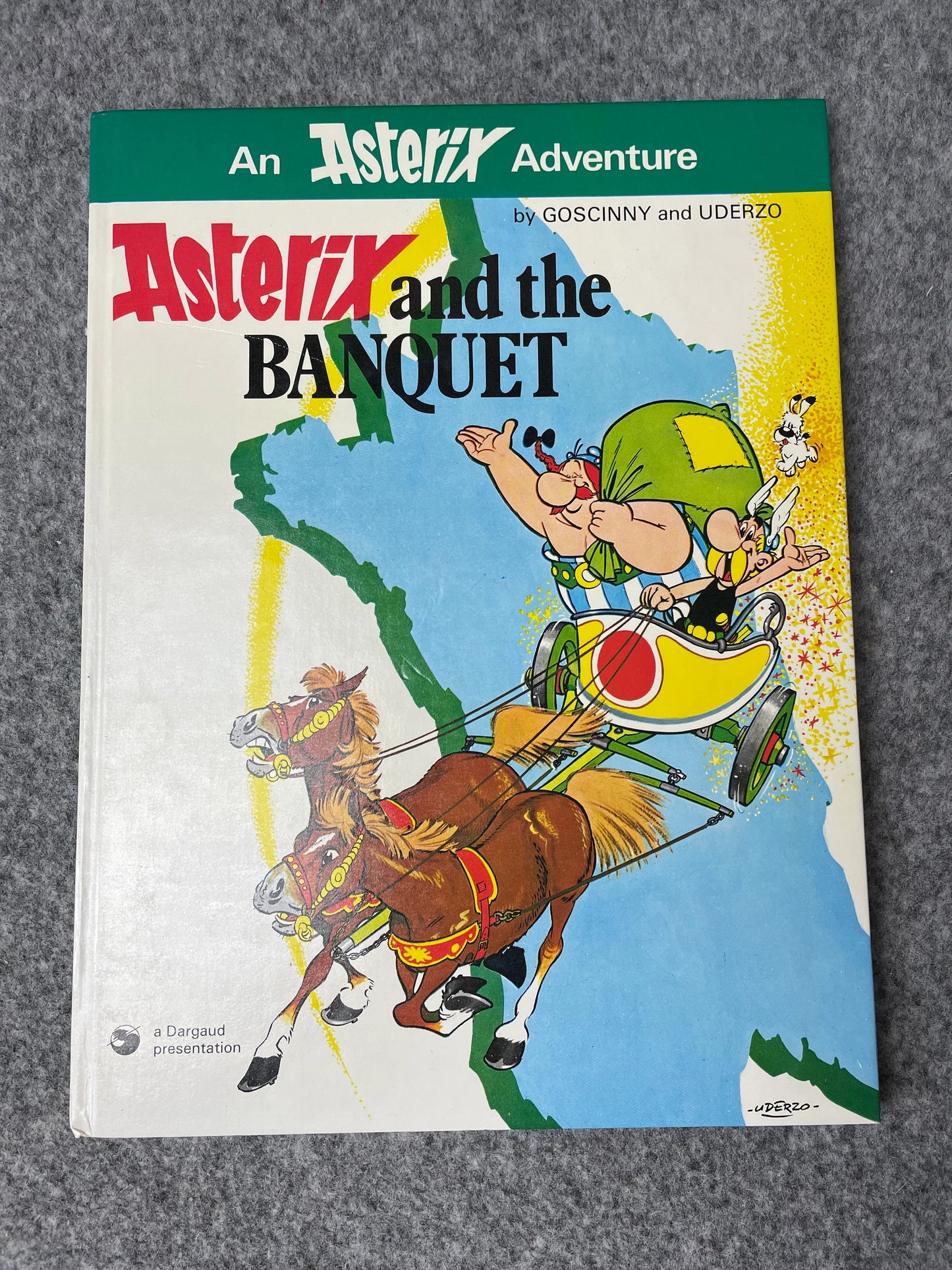 Asterix & The Banquet 1979 Hodder/Stoughton 2nd UK Edition Rare HB Book EO Uderzo
