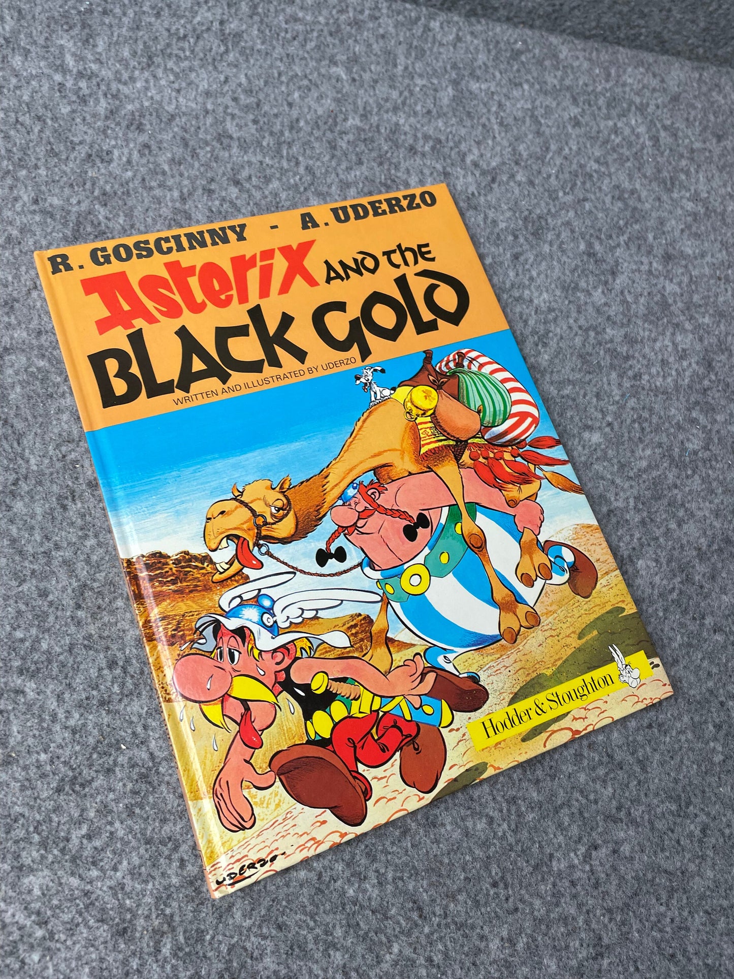 Asterix & The Black Gold 1982 Hodder/Stoughton 2nd UK Edition Rare HB Comic Book Uderzo