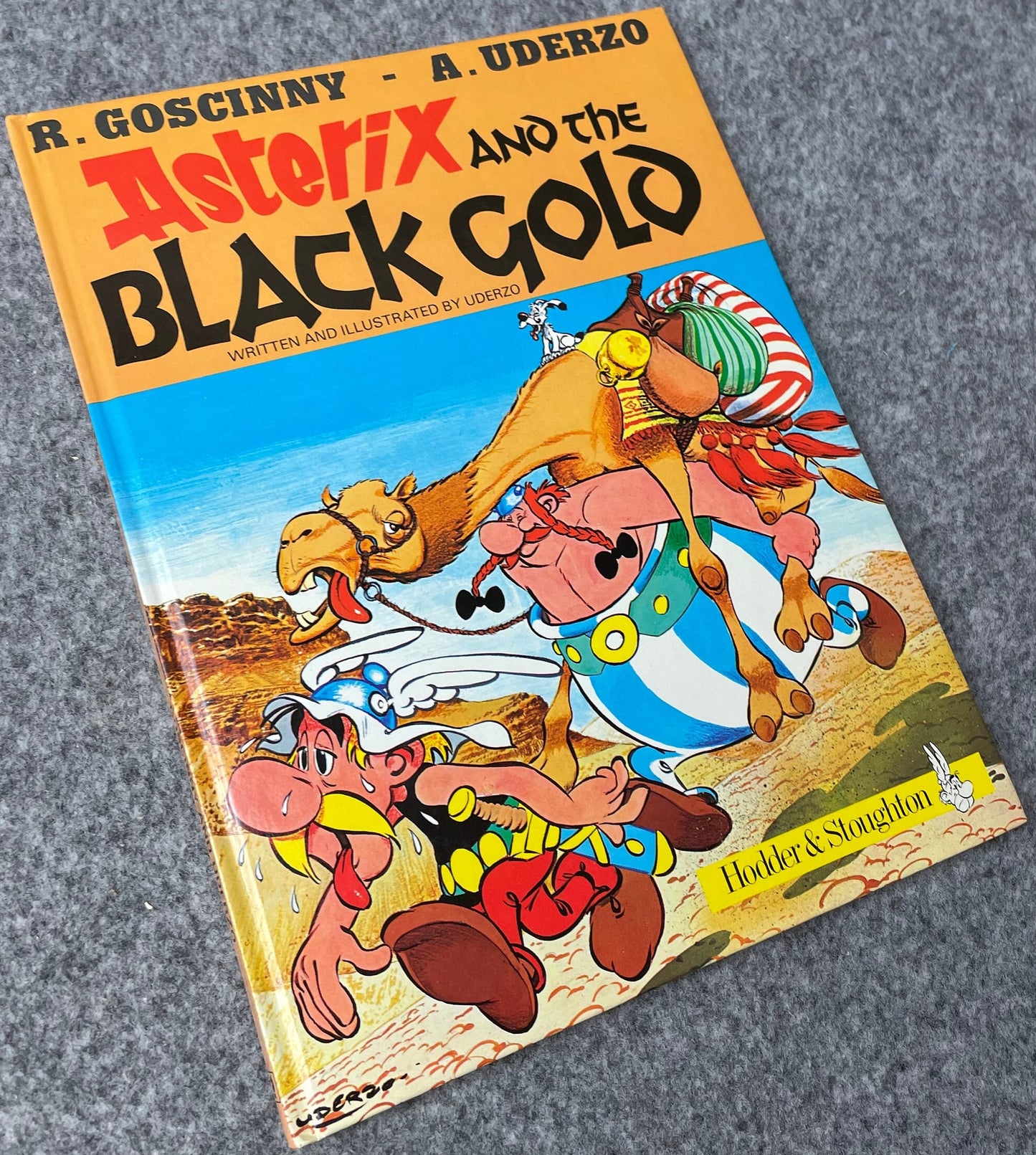 Asterix & The Black Gold 1982 Hodder/Stoughton 2nd UK Edition Rare HB Comic Book Uderzo