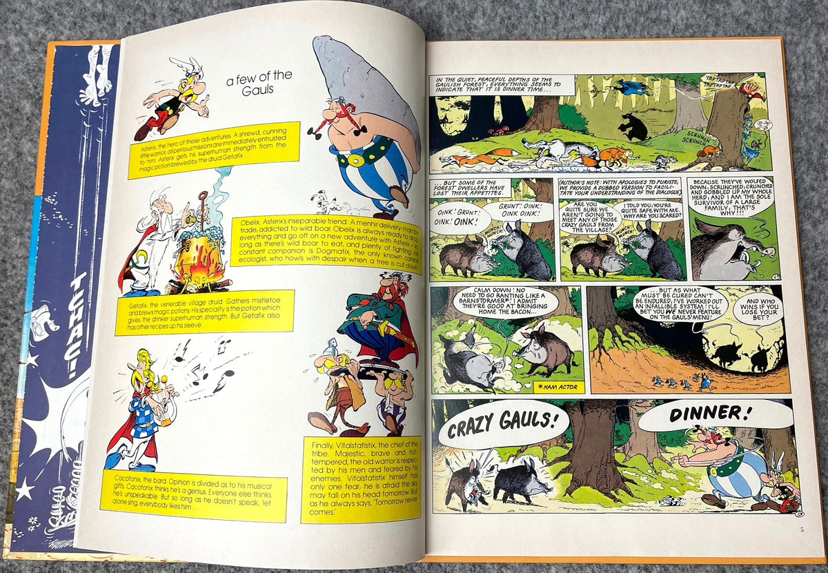 Asterix & The Black Gold 1982 Hodder/Stoughton 2nd UK Edition Rare HB Comic Book Uderzo