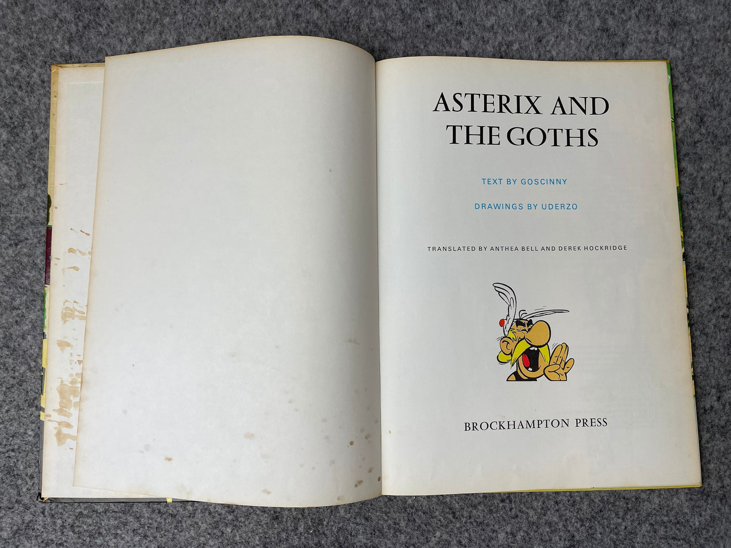 Asterix & The Goths 1975 Brockhampton 2nd UK Edition Rare HB Comic Book Uderzo