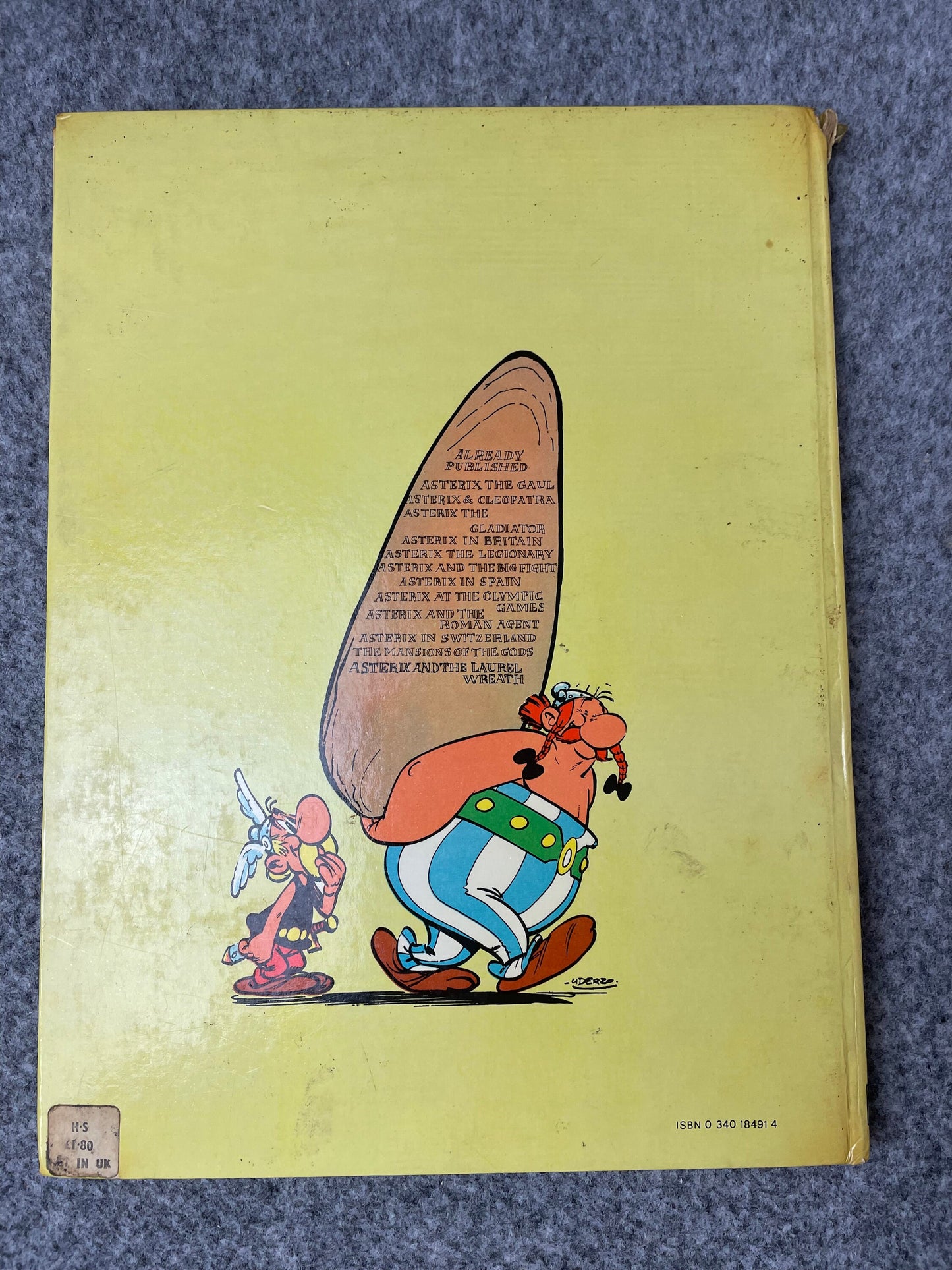 Asterix & The Goths 1975 Brockhampton 2nd UK Edition Rare HB Comic Book Uderzo