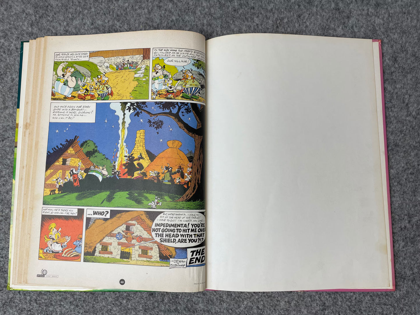 Asterix & Chieftains Shield 1978 Hodder/Stoughton 2nd UK Edition Rare HB Comic Book Uderzo