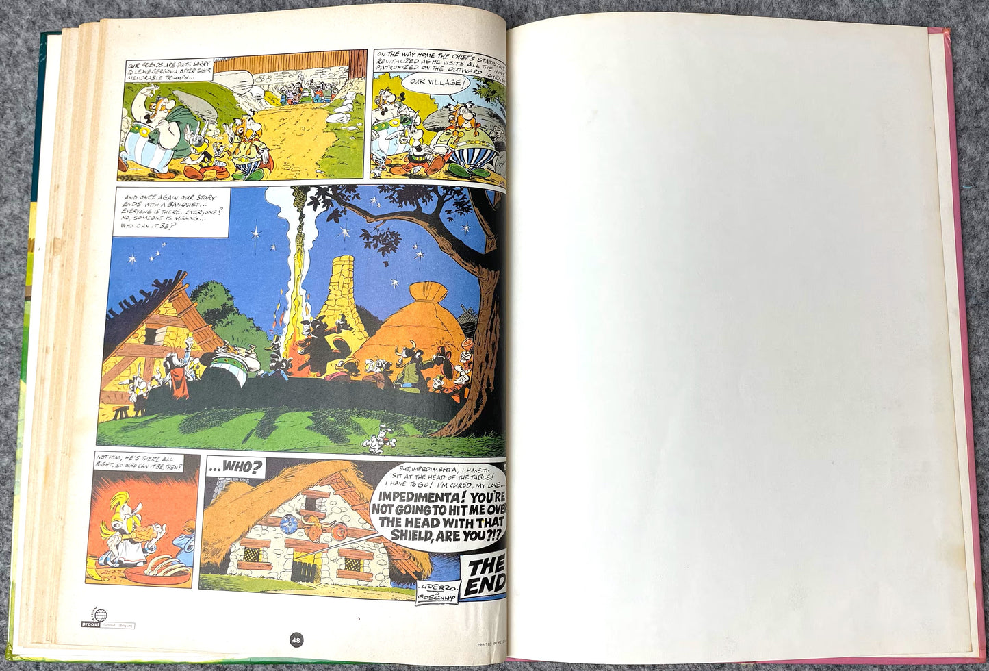 Asterix & Chieftains Shield 1978 Hodder/Stoughton 2nd UK Edition Rare HB Comic Book Uderzo