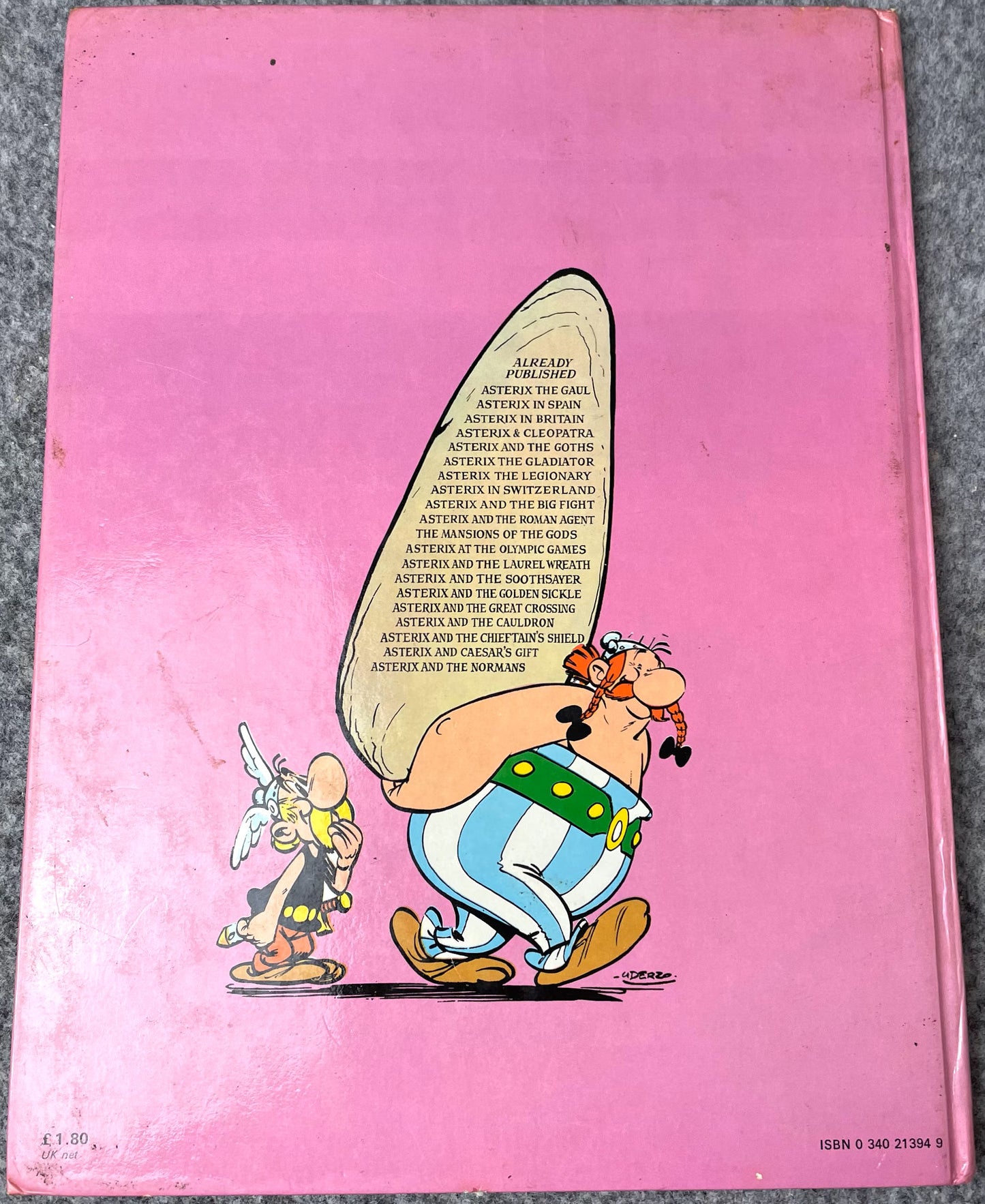 Asterix & Chieftains Shield 1978 Hodder/Stoughton 2nd UK Edition Rare HB Comic Book Uderzo