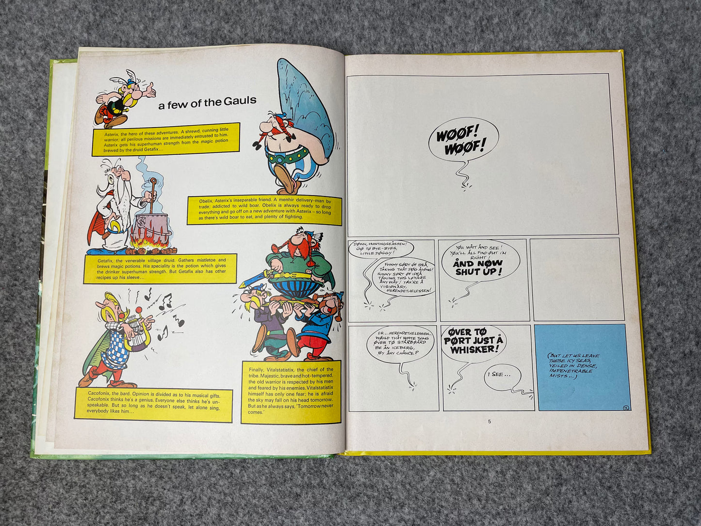 Asterix & The Great Crossing 1976 Hodder/Stoughton 2nd UK Edition Rare HB Comic Book Uderzo