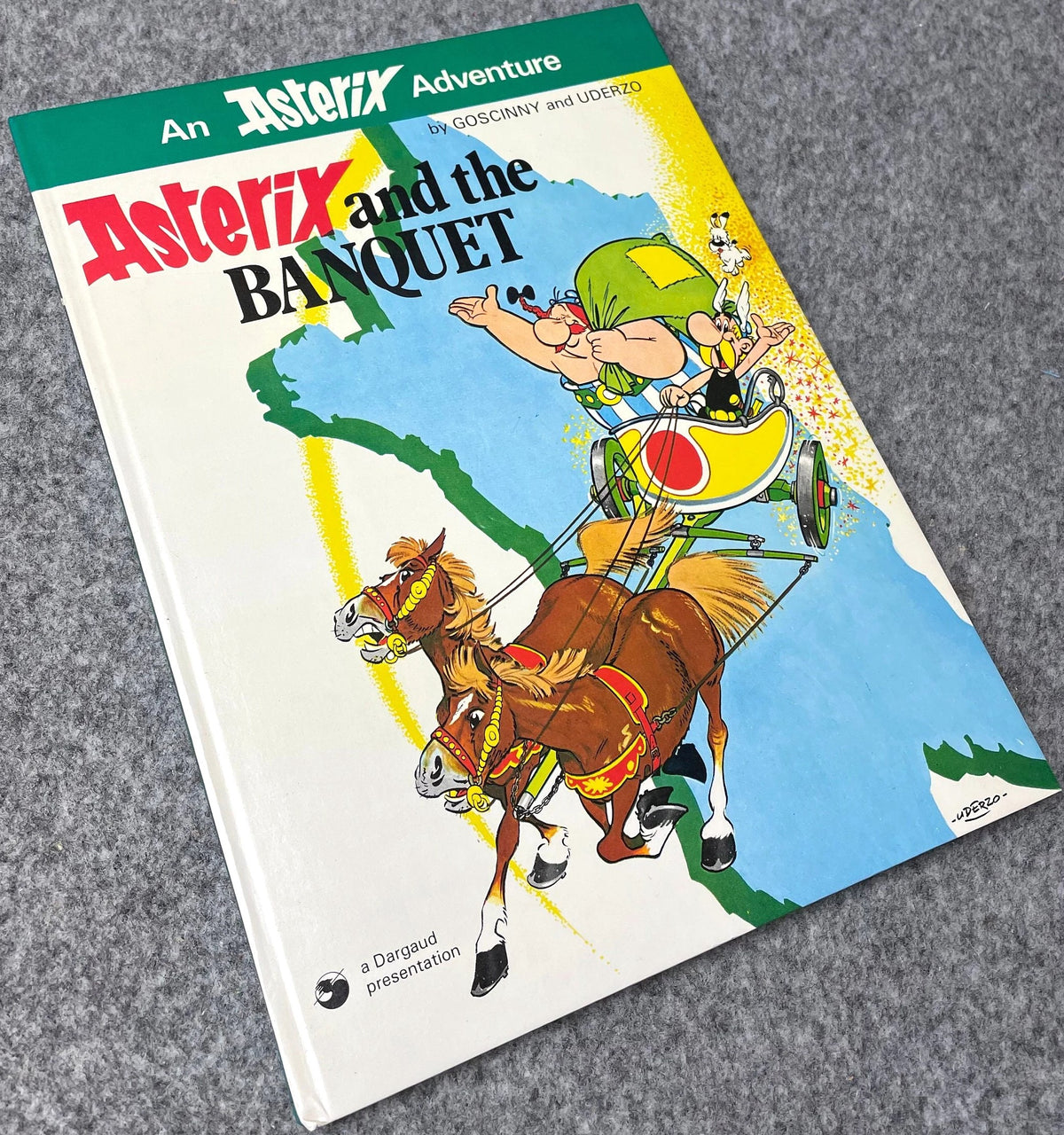 Asterix & The Banquet 1979 Hodder/Stoughton 2nd UK Edition Rare HB Book EO Uderzo