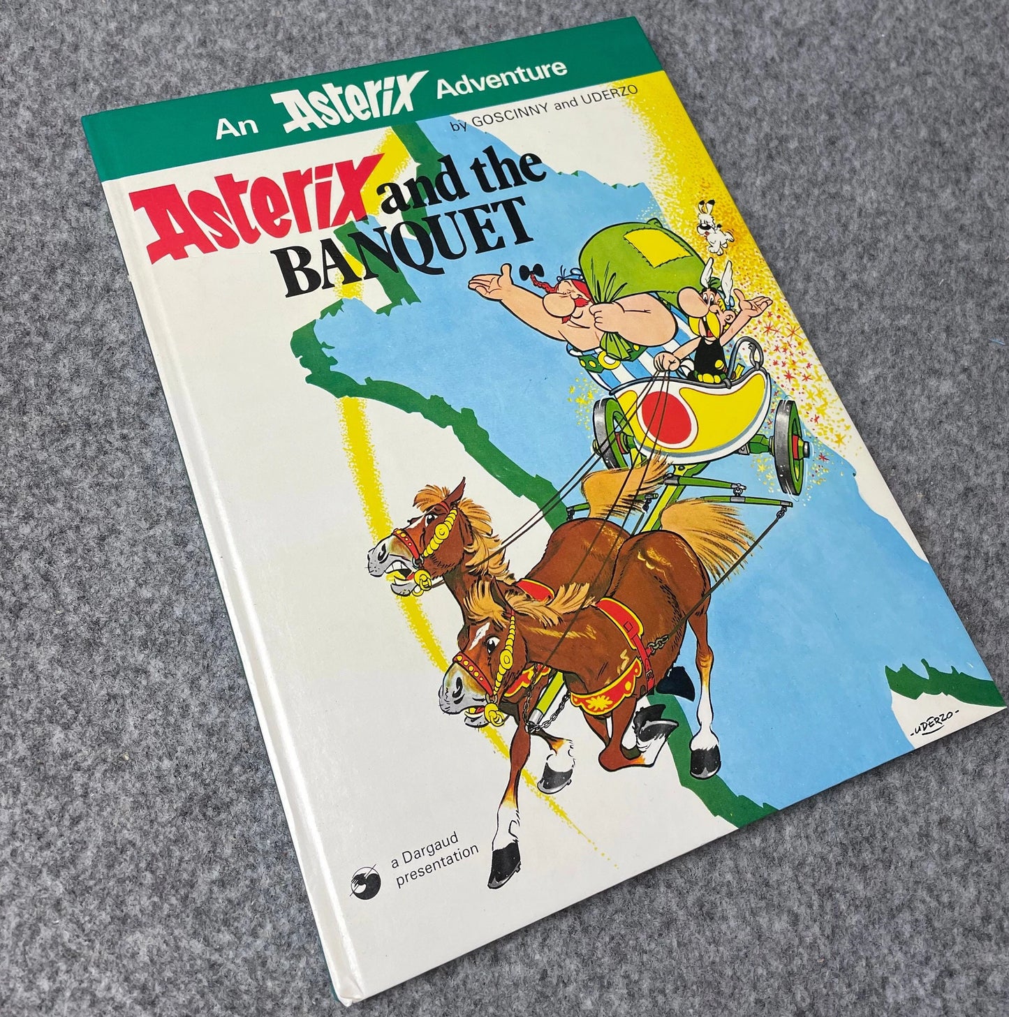 Asterix & The Banquet 1979 Hodder/Stoughton 2nd UK Edition Rare HB Book EO Uderzo