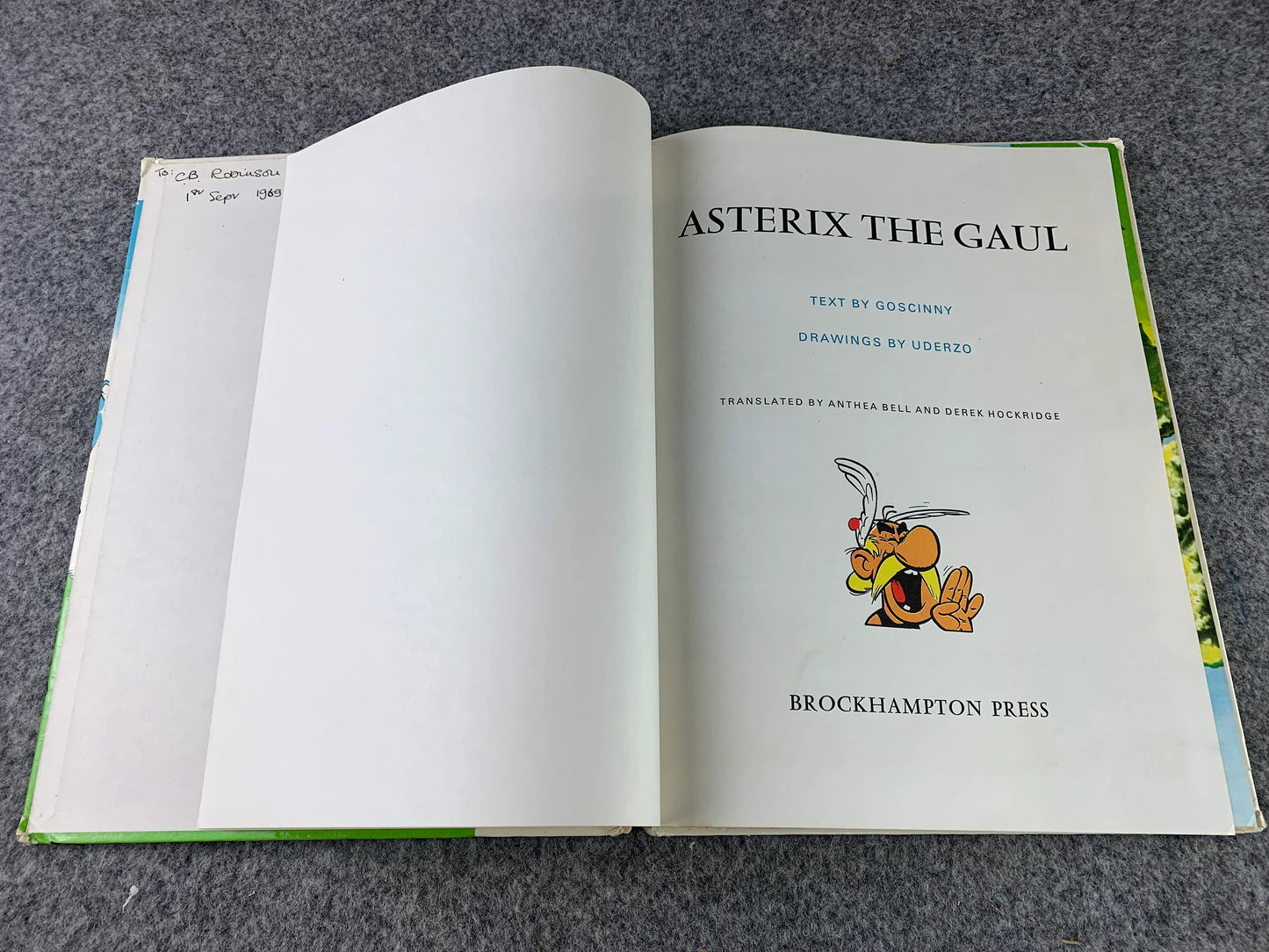 Asterix & The Gaul 1969 Brockhampton 2nd UK Edition Rare HB Comic Book Uderzo
