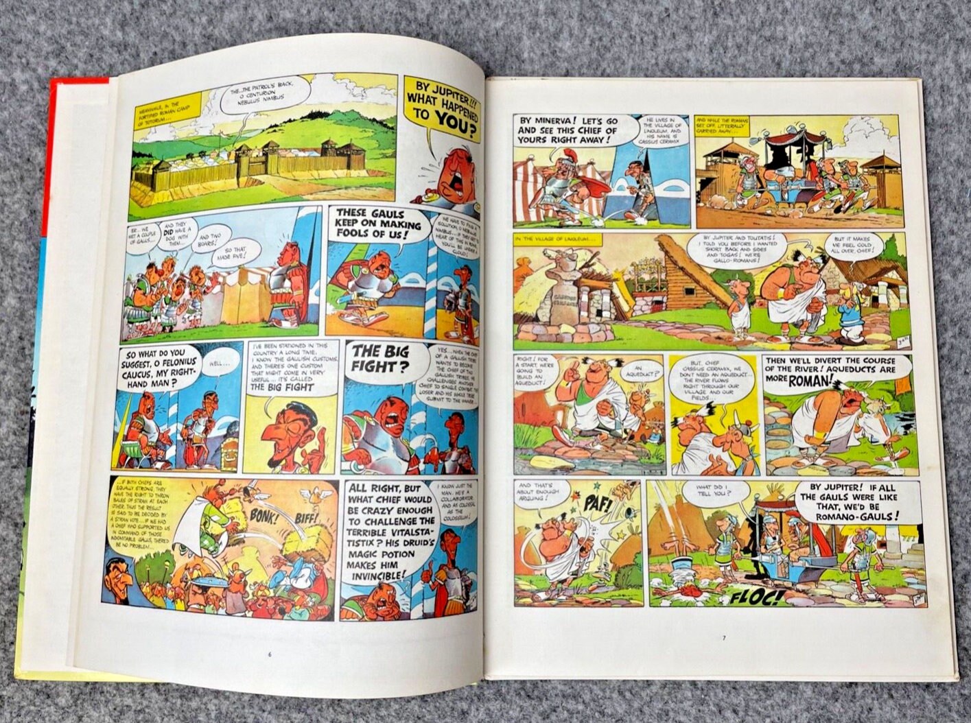 Asterix and the Big Fight: 1971 Brockhampton 1st UK Edition HB Book EO Uderzo