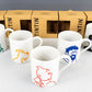 Tintin Calligraphy Character Mugs x5 Set by Moulinsart Herge 2022 Cups Mug