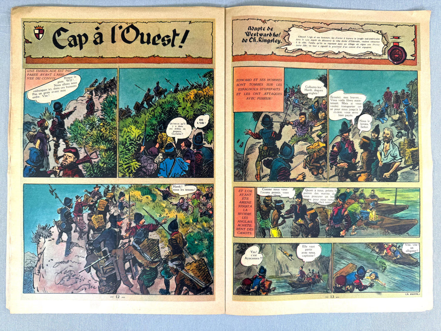 Journal Tintin Issue 37: 1948 Herge Cover Edition Vintage Comic EO Couverture