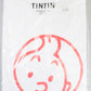 Moulinsart Tintin Face Adult T-Shirt: White/Red Cotton T Shirt S - 2X ML Hergé