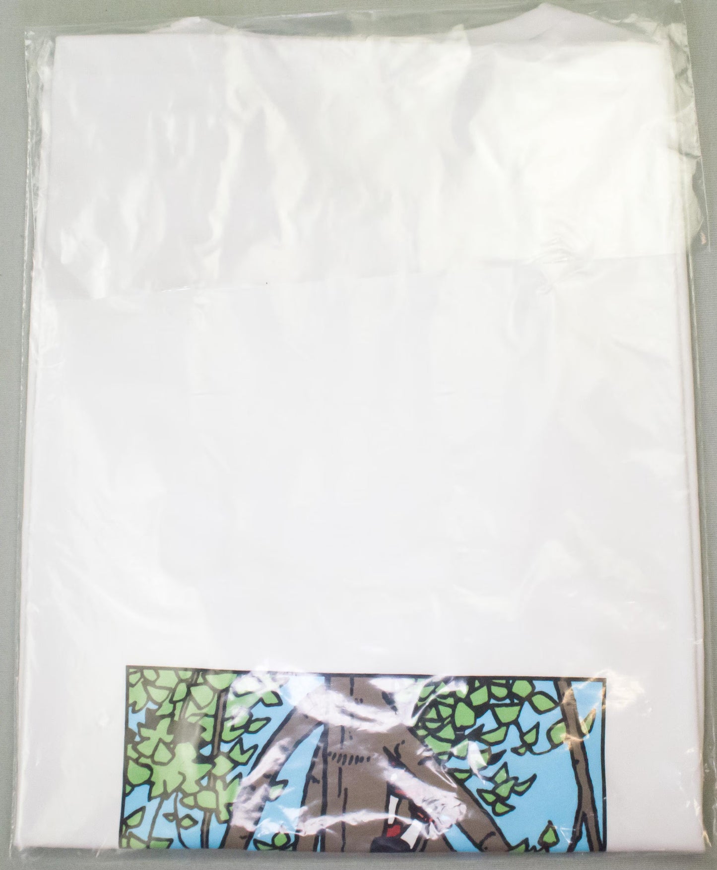 Moulinsart "Tintin Climbing Tree" Adults T-Shirt: White Cotton T Shirt - ML Hergé
