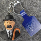 Moulinsart Toy Keyring: Thomson Bust 3.5cm Height 42317 Official Tintin Figure Key Ring