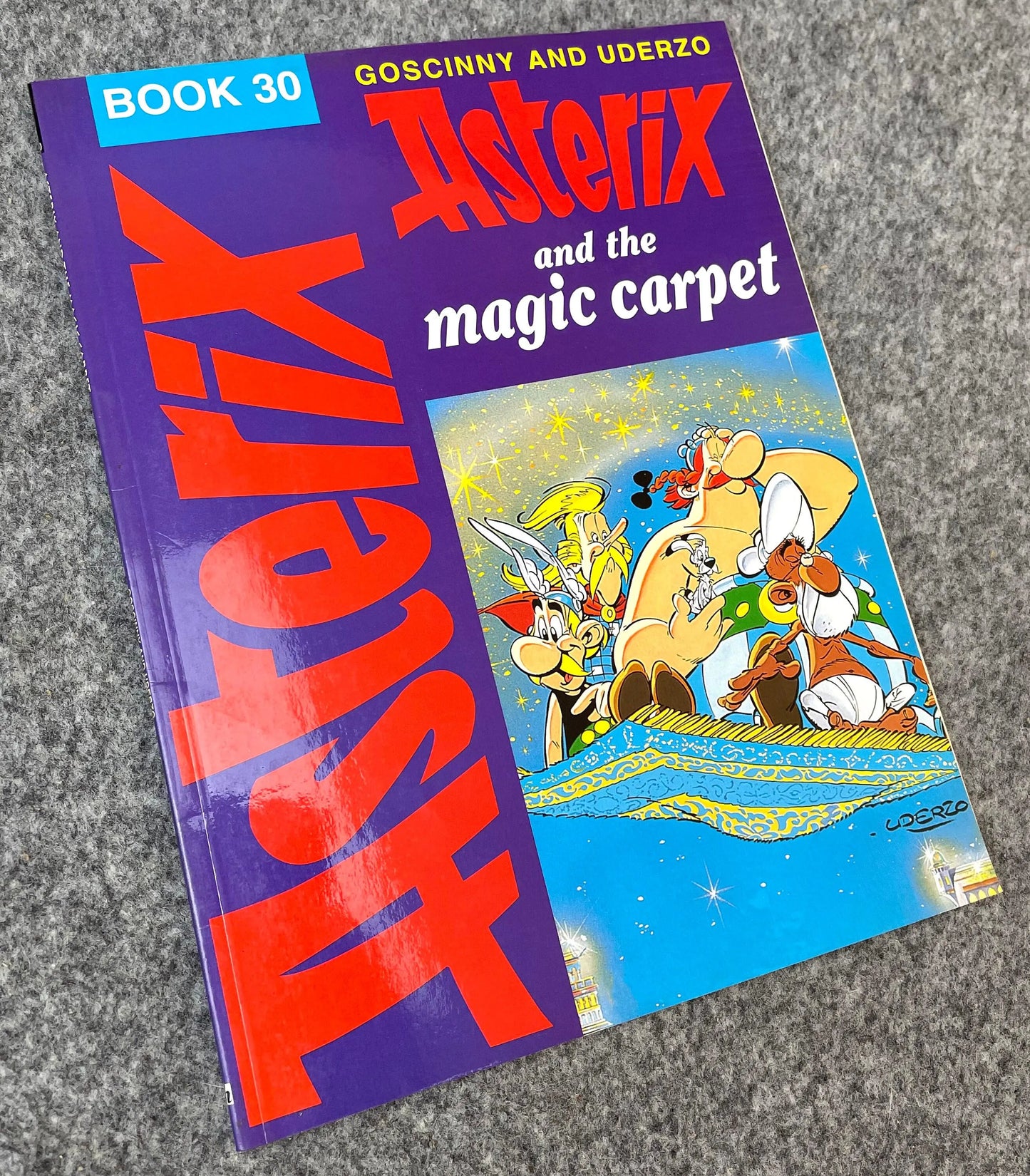 Asterix & the Magic Carpet- Paperback Hodder & Dargaud 1990s UK Edition