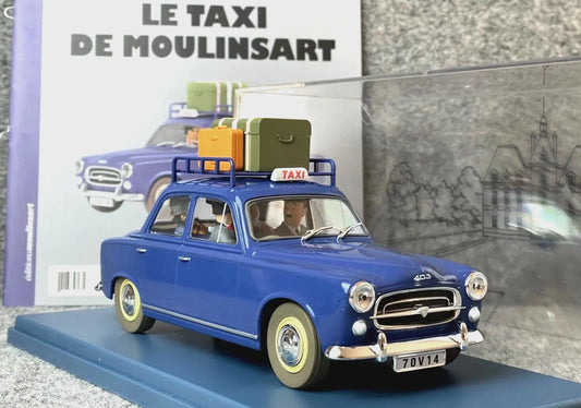 HACHETTE Tintin Car 1/24 #37 Peugeot 403: Castafiore Emerald Model Figure