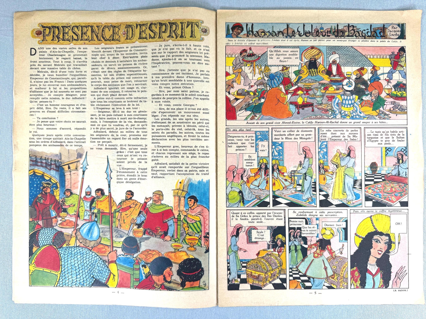 Journal Tintin Issue 37: 1948 Herge Cover Edition Vintage Comic EO Couverture