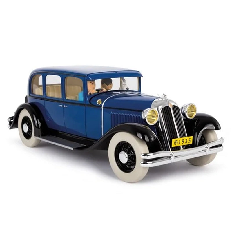 Statuette Moulinsart Tintin 44507 1/12 Scale Chrysler Imperial to Nankin: Blue Lotus Resin Model Car 2025
