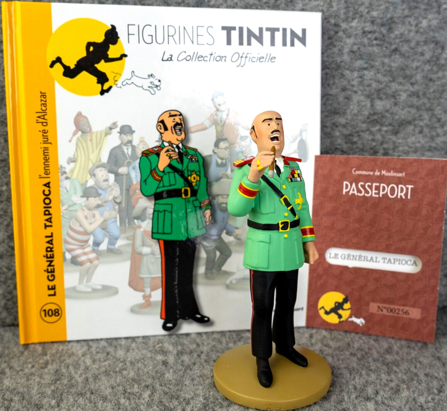 Tintin Figurines Officielle #108 General Tapioca - Picaros Herge Resin Model