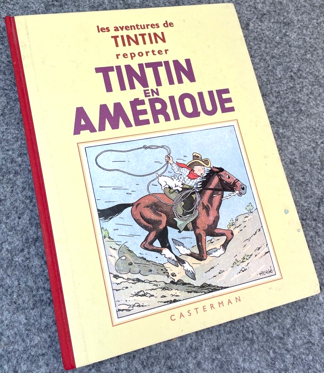 Tintin En Amerique - Rare B&W Facsimile 1st Edition Casterman - 1995 French EO Noire Blanc